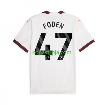 Billiga Fotbollströjor Manchester City Phil Foden 47 Borta tröja 2023/24 Kortärmad